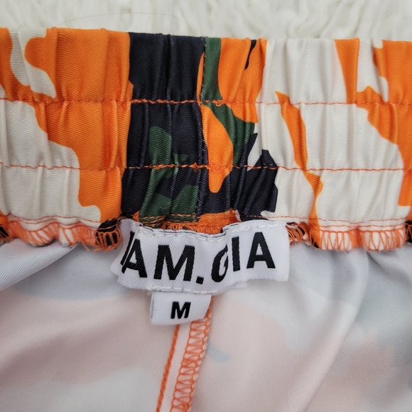 I Am Gia Camo Jogger Pants Sz Medium Orange - Picture 4 of 11